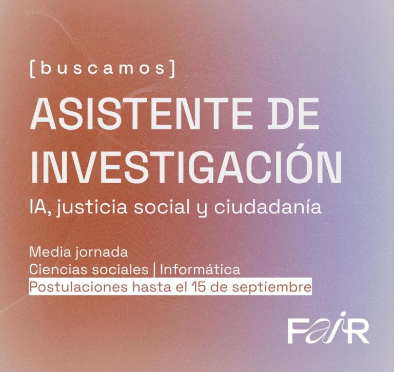 Llamado para Asistente de Investigación